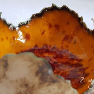 Lampion ceramiczny Pomarańczowy Efekt