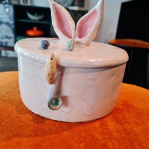 Szkatułka ceramiczna Bunny
